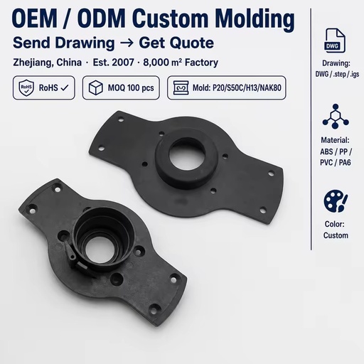 Custom OEM ODM Plastic Enclosure Injection Molding Services for Construction Industrial Applications POM Custom Colors