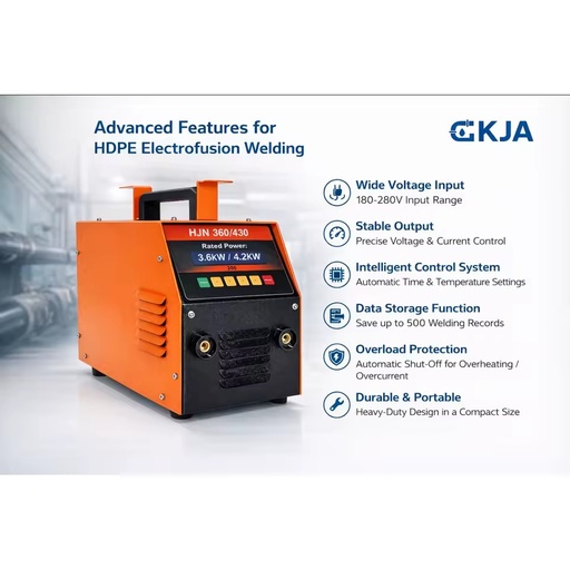 Industrial HDPE Electrofusion Welding Machine 20-315mm High Stability for Gas & Water Pipeline Projects