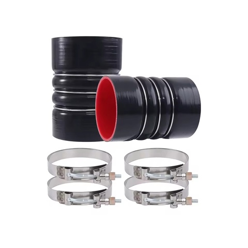 Truck Air Cooler Hump Hose Boot Set 4" X 6" Stainless Steel T Bolt Clamp Alexander 128G 1976-1982 ABG
