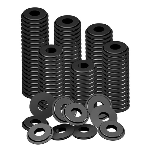 Black Truck Round Elastic Rubber Grommets and Gladhand Seal Washer for Semi Trailer Truck 1963-1966 for Heavy Duty