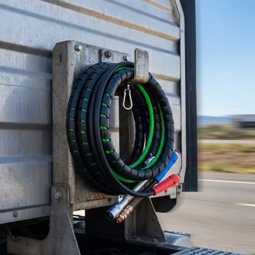 Heavy Duty 12 Feet ABS 7 Way Electrical 3 in 1 Semi Truck Air Lines Hose with Glad Hand