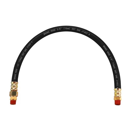 New High Quality Black Rubber Material 24inch 3/8inch Hose I.D. 1 Fixed 1 Swivel Air Brake Assembly Truck Brake System
