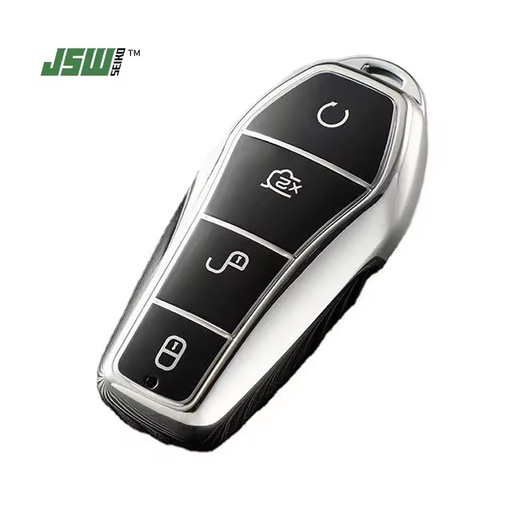Soft TPU Car Remote Key Case Cover Shell Fob for BYD Song PRO Han EV Max Tang DM Qin PLUS Protector Keychain Accessories