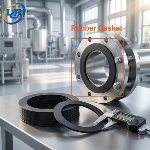 Rubber Parts Manufacturer | Molding/Cutting Custom Size Industrial Pipe Flange Rubber Gaskets | ISO 9001 Certified