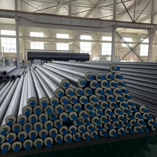 DN20-400 One-Step Direct Buried ERW Polyurethane Insulated Steel Pipes with Welding/Cutting Services for Thermal Cooling Supply