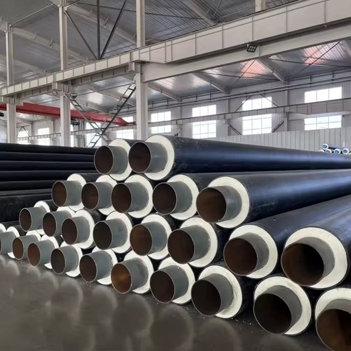 Direct Buried ERW HDPE PUR Foam Thermal Insulation Pre-Insulated Steel Pipe for Hot Water Supply and Oil Pipe