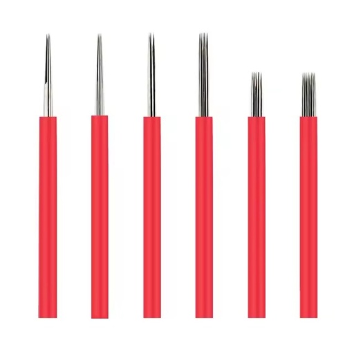 Disposable Sterilized by Gamma Rays 3RL Eyebrow Tattoo Needle Circle Needle Microblading Tools for Single Use Only