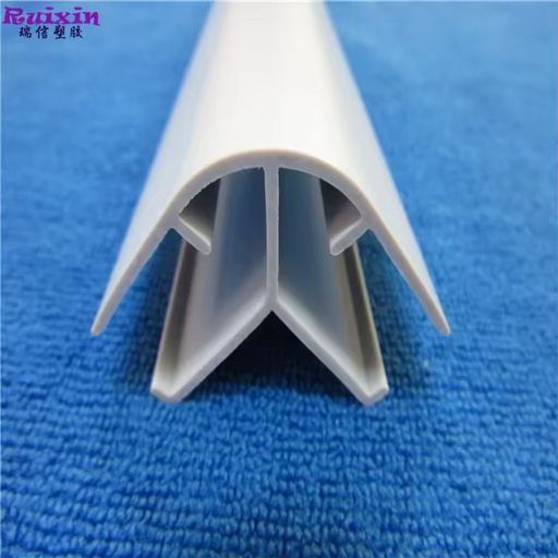 Customizable Hard PVC Extrusion Profile-OEM/ODM Brand Guangdong Origin Gray Color Custom Molded with Cutting & Punching Services