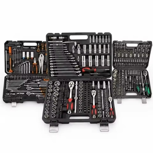 Wholesale 216pcs Mechanical Tool Box Hand Tool Kit Mixed Wrenches 1/2" 1/4" 3/8" Socket Set Garage Auto Repair Tool Set OEM ODM