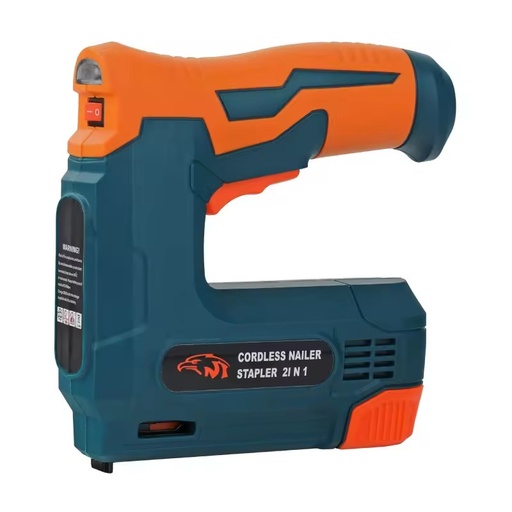 Hi-Spec 2I N 1 Cordless Battery-Powered Nail Gun Coil Woodworking DIY Industrial Tool Set