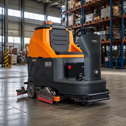 MC90 Dual Roller Brush Integrated Washing Sweeping Machine for Factory Industrial Heavy Dirty Floor Cleaning