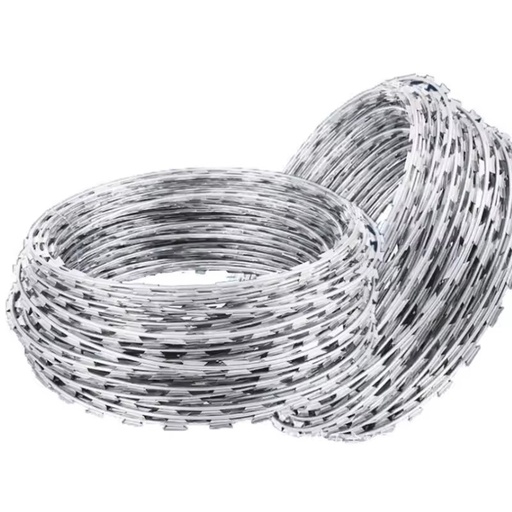 High Safety Hot-Dip Galvanized Barbed Wire Mesh Iron and Steel Coil with Blade Rope Razor Wire Mesh