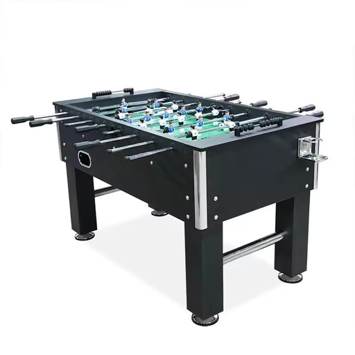 High Quality 5 Feet Kicker Football Hand Play Sport Black Color Foosball Game Soccer Table Factory Price for Sale