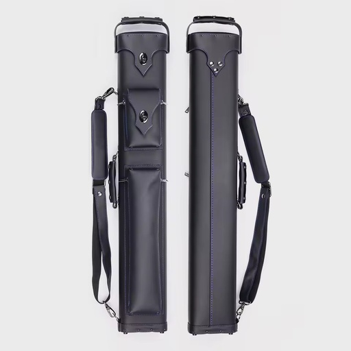 Hot Selling Black Color 6 Holes Special Design 1/2 Style Cue Case/Bag 2B4S