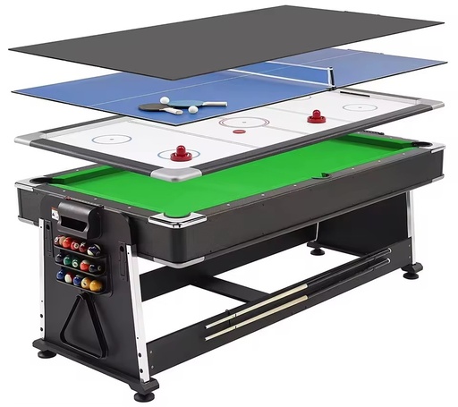 New Style Multi-functional 4-in-1 Rotating Pool Game Table