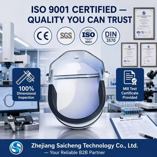 MEP System U Pipe Clamp Electro Galvanized Non-Alloy Carbon Steel GB Standard Unistrut C Channel Anti Seismic Pipe Fixing Clip