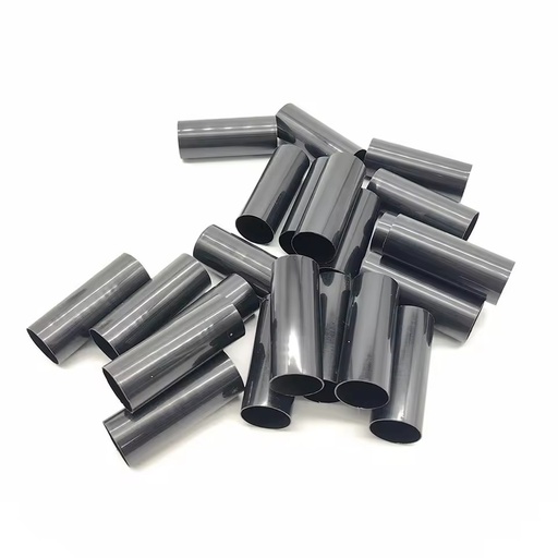 OEM Factory Outlet Black Rounded Tube Abs Pp Pc Polycarbonate Pipe Smooth Surface Extruding Plastic Modling Custom Size Cutting