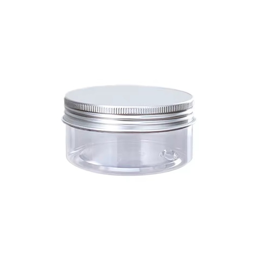 Aluminum Covered Plastic Pots Food Grade 80ml Transparent Plastic Jars Cosmetic Packaging Cans