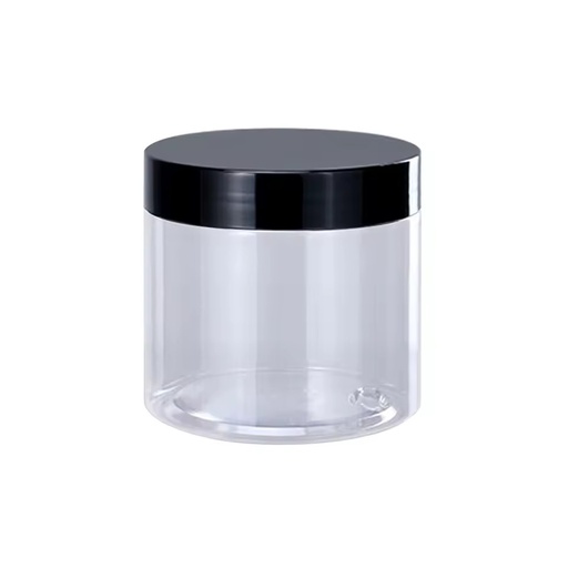 Factory Price 100ml150ml 200ml 250ml 300ml Cosmetic Packaging clear PET Plastic Cream Jar with Plastic Lid