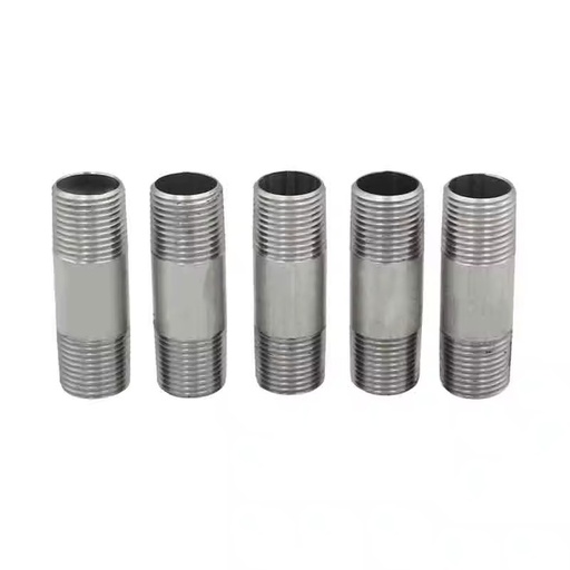 JUFENG Brand NPT/BSP Threaded Stainless Steel Casting Pipe Connector Coupling Nipple Set Low Pressure Hydraulic/Pneumatic