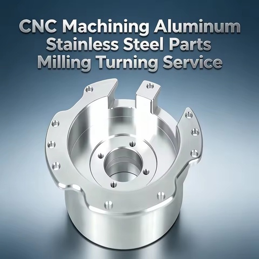 Aluminum Stainless Steel Housing Flange Parts Custom CNC Milling Turning Service for Robotics Automation Aerospace Equipment
