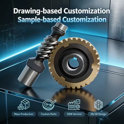 CNC Machining Service Stainless Steel Gear Flange Shaft Screw Precision Turning Milling Metal Spare Components OEM Custom