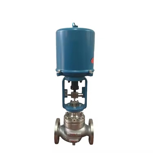 Single Seat IP65 Solenoid Control Valve 220V AC/DC 1-5V Electronic Electric Casting Steel Modulating Gas/Water/Oil OEM EC02