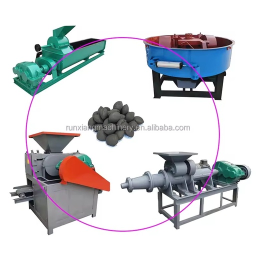 Fully Automatic Wood Waste Sawdust Screw Charcoal Making Machine Biomass Briquette Machine