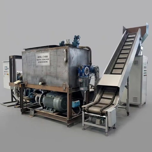 High Performance Coconut & Palm Defiber Machine with Engine & Gearbox Coco Peat Extractor 300-500kg/h Capacity CE Certified