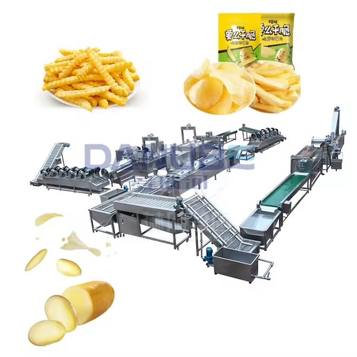 Automatic Potato Chips Maker Washing Cutting Machine for French Fries Frozen Potato Fries Production Line