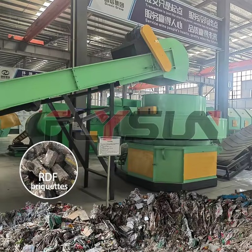 Municipal Solid Waste Sorting Line Rdf Production Machine Motor Converting Waste Electricity Plant CE ISO9001 Certified