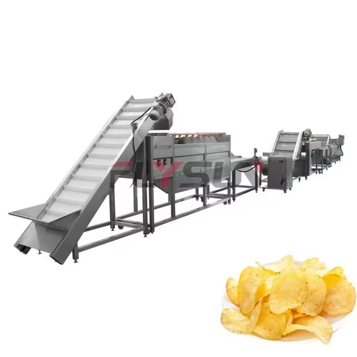 Commercial French Fries Potato Chips Food Processing Full-Automatic 304 Stainless Steel Multi-Function Production Line Machinery