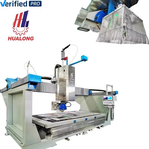 HKNC-650J 2024 Italian System Sawjet 5 Axis Bridge Saw Stone Cnc Granite Cutting Machine with Water Jet Cutter