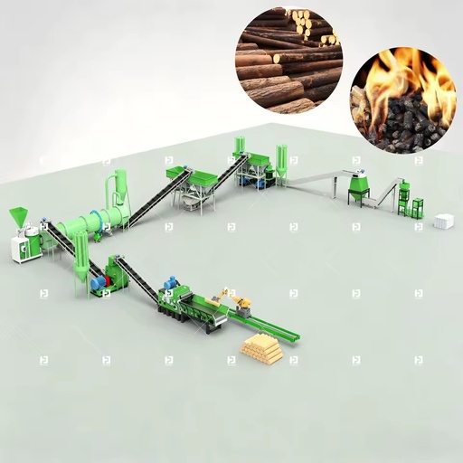 Complete Multi-module Integrated Biomass Wood Sawdust Pellet Production Line Industrial Pellet Mill