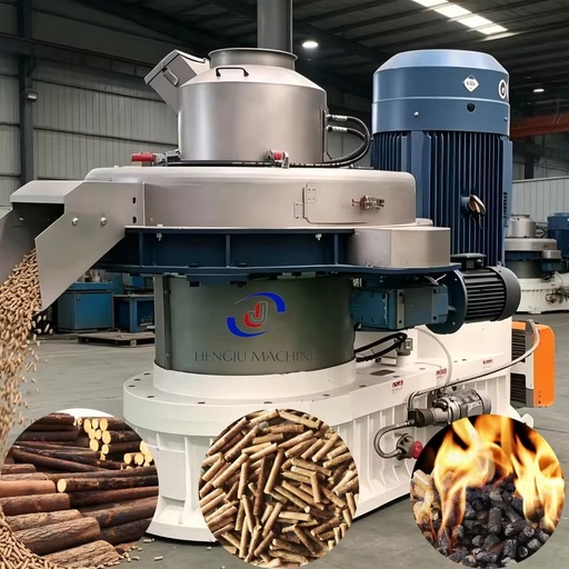 Automatic Biomass & Wood Waste Recycling Ring Die Pellet Machine with PLC Control for Animal Feed Manufacturing Plant