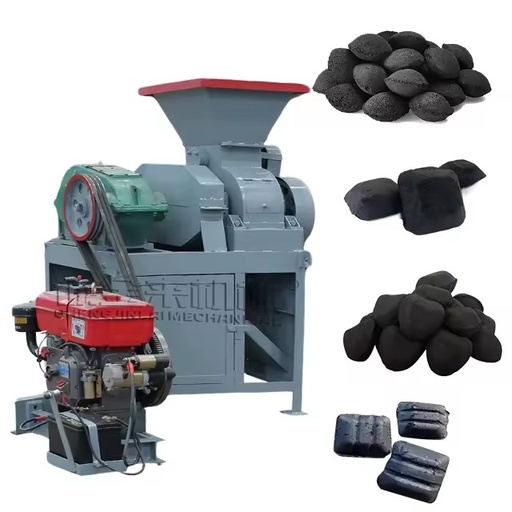 Factory Price CJ-290 Model High Productivity 1-2t/h Capacity Diesel Engine BBQ Charcoal Ball Press Making Machine