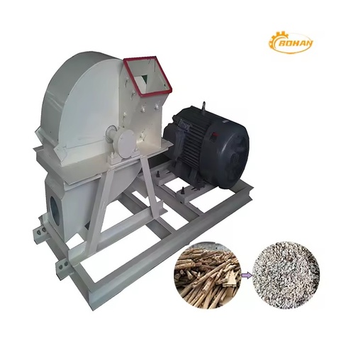 Factory Hot Selling Small Wood Crusher 3T/h Capacity Motor-Driven Charcoal Production Line Equipment with Low Noise