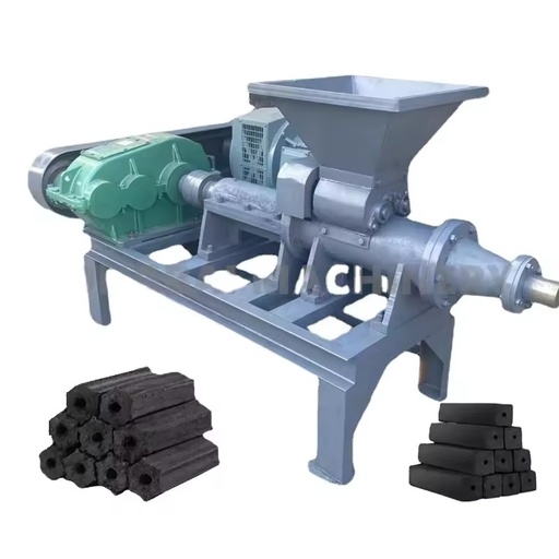 Coal Powder Briquette Extruder Coconut Shell Sawdust Shisha Cube Charcoal Briquette Making Machine