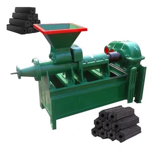 High Pressure Spiral Screw Coal Charcoal Briquette Extruder Carbon Powder Pellet Coal Stick Making Machine