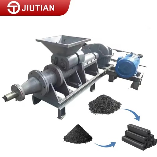 Charcoal Briquette Stick Extruder Machine with Engine for BBQ Shisha Fuel Industrial Biomass Processing Equipment 350-500kg/H