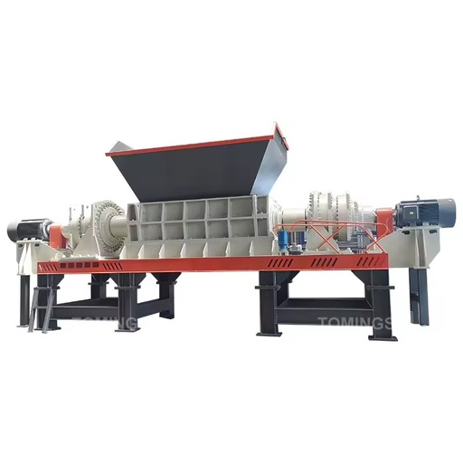 New Tomings Scrap Metal Double Shaft Shredder & Crusher with Gear 1000-2000kg/h Capacity for Car Door Bumper Recycling
