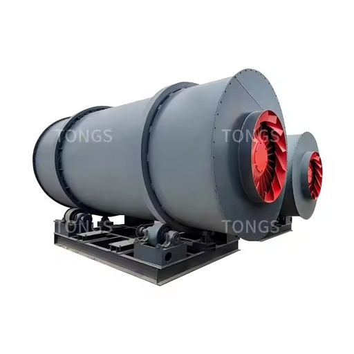 New Industrial Rotary Drum Dryer for Food Processing with PLC & Motor High Capacity Rotary Drying Equipment