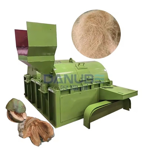 Electric Automatic Coconut Husk Shredder Machine Coconut Fiber Grinding Crushing Grating Machine