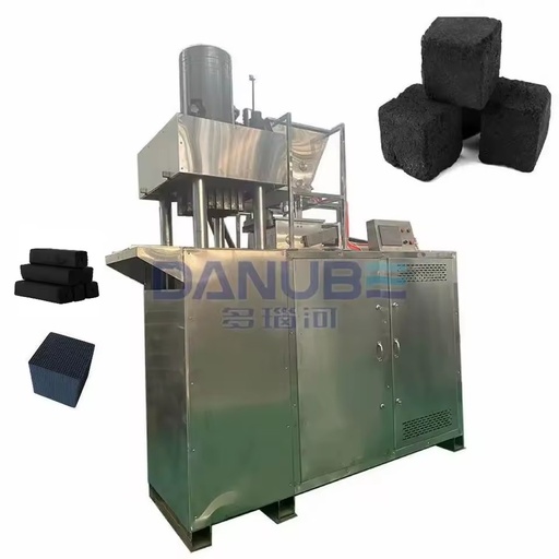 Factory Direct High Calorific Value Various Shapes Shisha Coal Making Machine Wood Charcoal Cube Press Machine