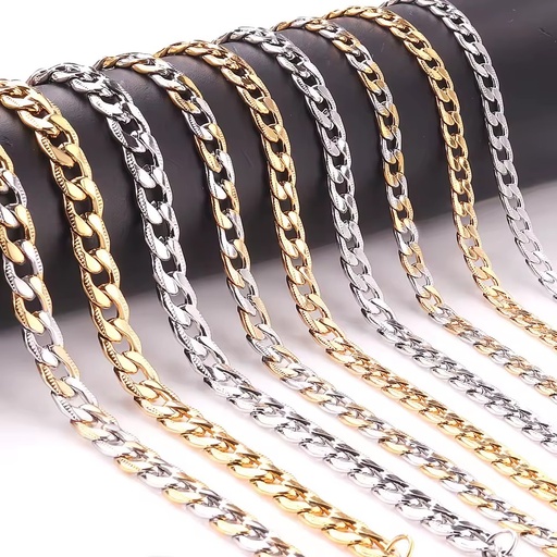 Gold Color Stainless Steel Unisex Jewelry Wholesale New Trendy 3 Colors 6mm/8mm/10mm Wide Snake Chain Asonsteel Necklace
