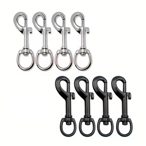 Industrial P-Shaped Zinc Aluminum Alloy Metal Dog Traction Buckle Snap Hook with Box Lock Hardware Accessories Packaged with Box
