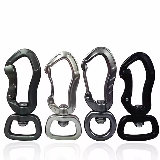 Hiking Aluminum Multipurpose 4KN Swivel Carabiner Hook for Dog