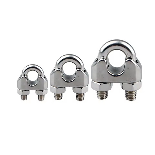 High Quality Marine Grade Heavy Duty Din 741 Wire Rope Clip Clamp Stainless Steel Wire Rope Clip for Rigging