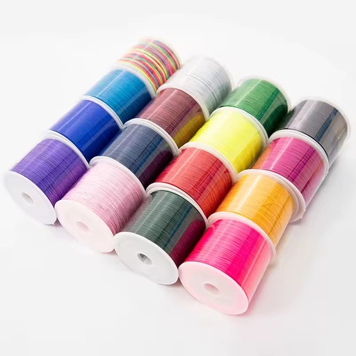 Wholesale Rainbow Mixed Color Nylon Cord for Bracelet DIY Jewelry Making Chinese Knot Macrame Necklace Bulk Beading Thread