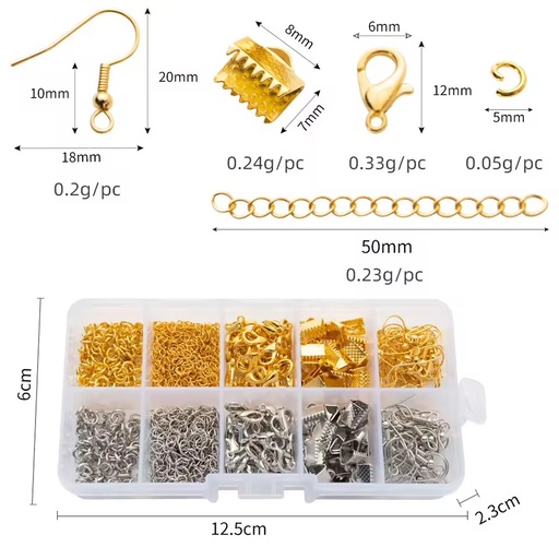 Wholesales Diy Earrings Accessories Bead Pliers Set Material Bag Belt Tool Handmade Set for Jewelry Making
